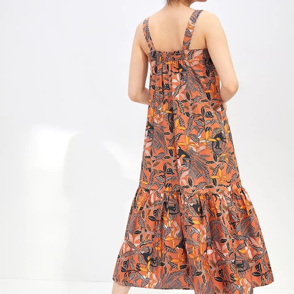 Corey Lynn Calter Flounced Midi Dress - Picture 3 of 7